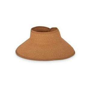 San Diego Hat Company's Women's Ultrabraid Brim Visor Brown One Size